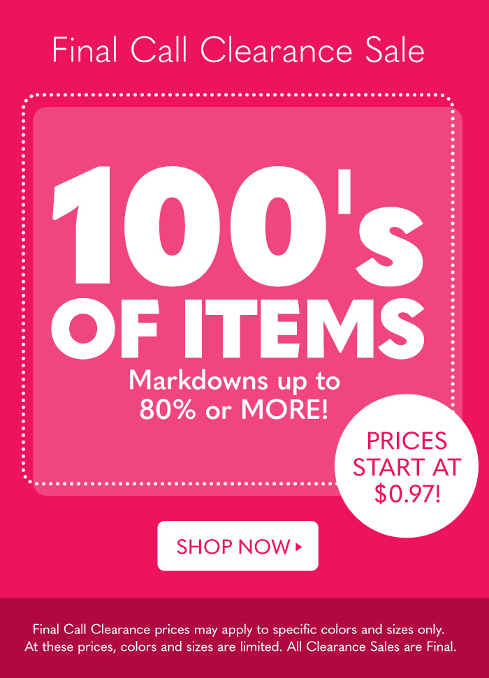 FINAL CALL Clearance sale!! Up to 80 off 100s of Items! Feel Good Store